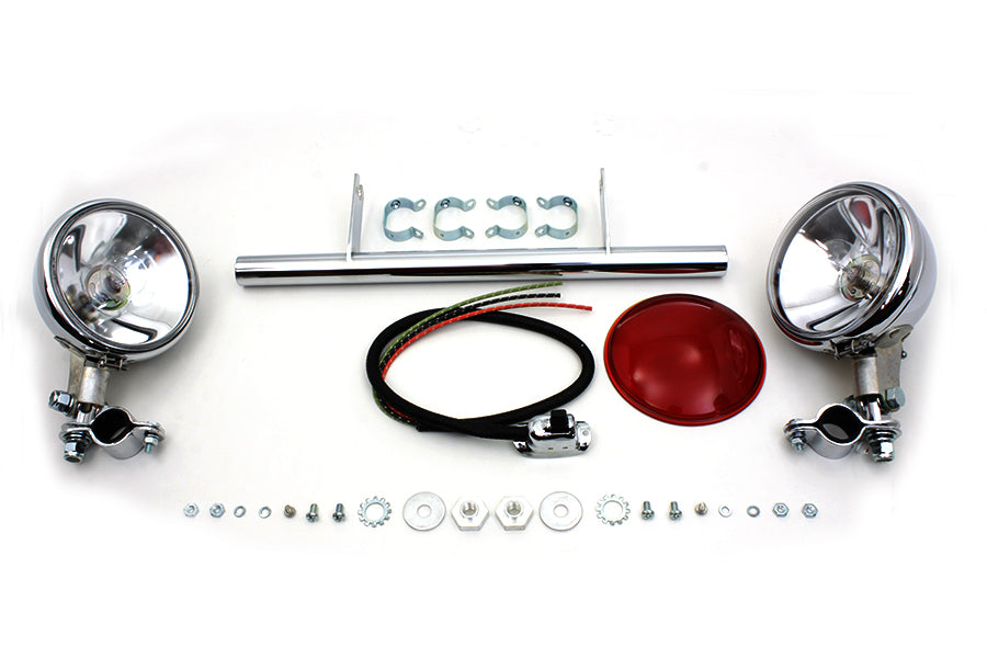Chrome Spring Fork Spotlamp Kit 1936 / 1948 EL 1936 / 1952 W 1936 / 1957 G 1941 / 1948 FL