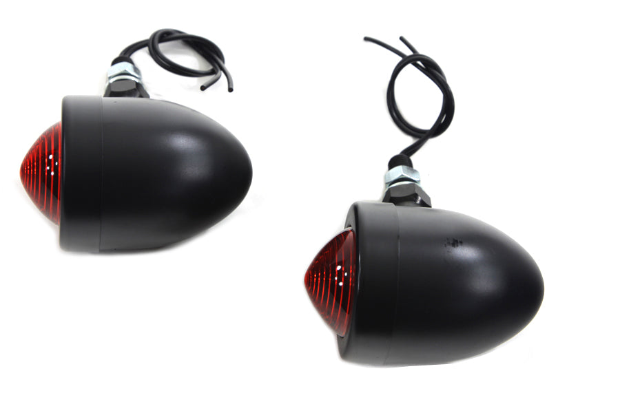Black Bullet Marker Lamp Set with Red Lens 0 /  Custom application