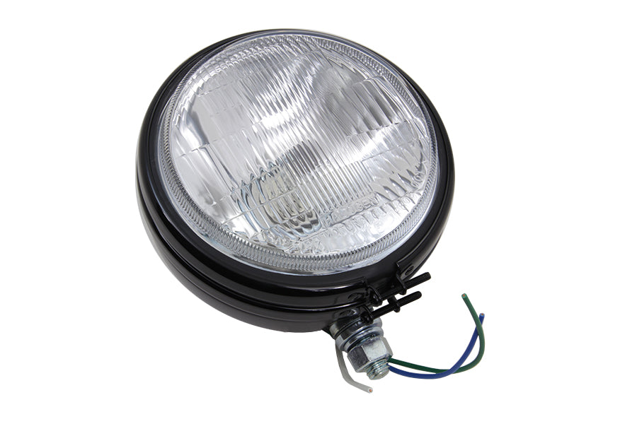 5-3/4 Round Stock Type Black Headlamp 1974 / 1994 XL 1974 / 1984 FX 1974 / 1984 FX