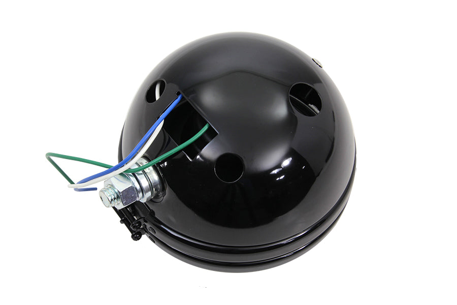 5-3/4 Round Stock Type Black Headlamp 1974 / 1994 XL 1974 / 1984 FX 1974 / 1984 FX