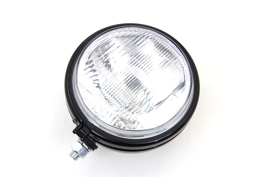 5-3/4 Round Stock Type Black Headlamp 1960 / 1973 XL 1971 / 1973 FX