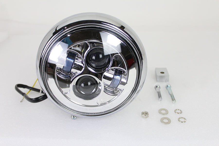 7 LED FLST Headlamp Assembly Chrome 1986 / 2017 FLST