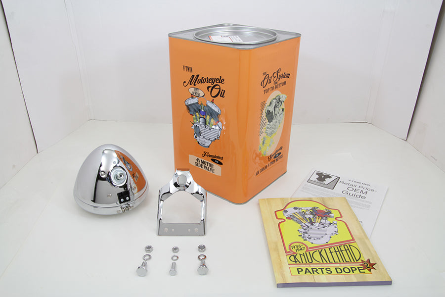 Spring Fork Headlamp Assembly Chrome 1936 / 1952 W 1941 / 1948 FL 1936 / 1957 G