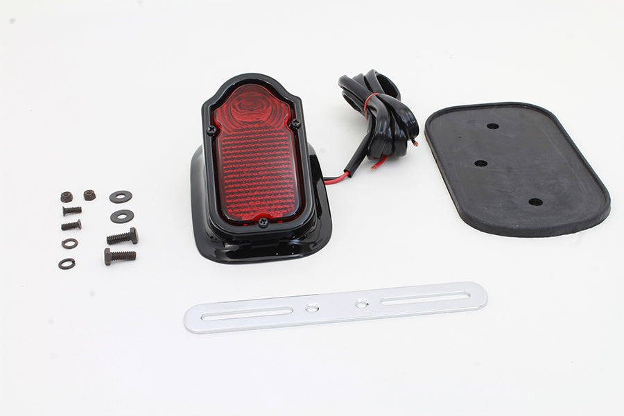 Glossy Black Tombstone Style Tail Lamp Assembly 0 /  Custom Application