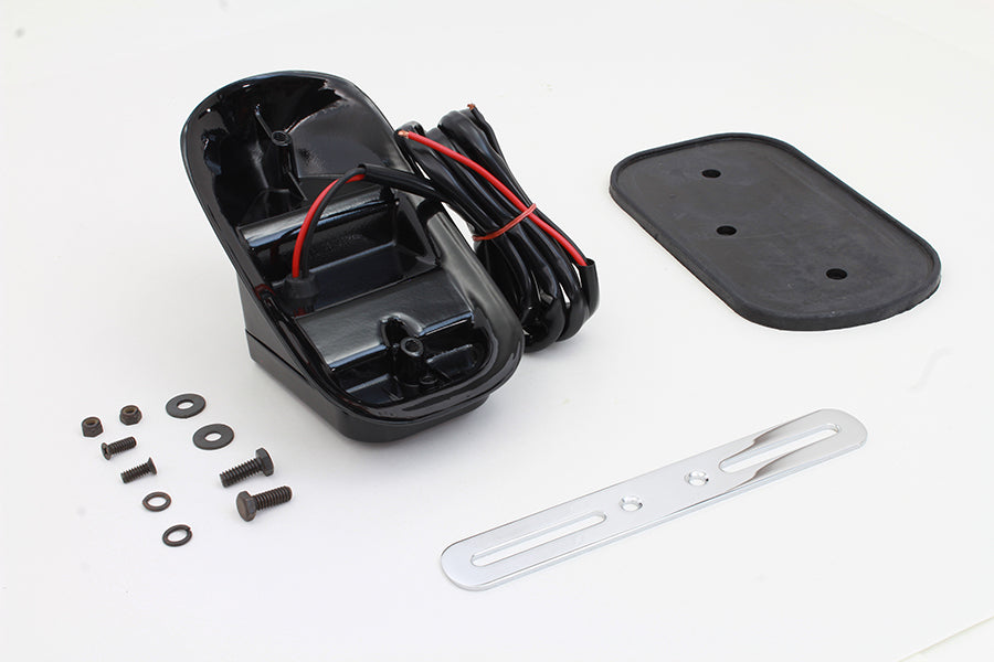 Glossy Black Tombstone Style Tail Lamp Assembly 0 /  Custom Application