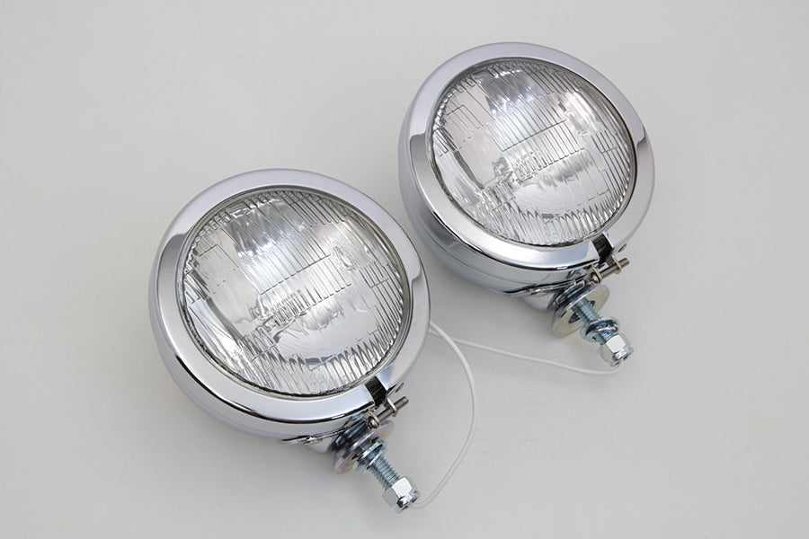 Chrome FL Spotlamp Set 1960 / 1984 FL 1986 / 2017 FLST 1980 / UP FLT