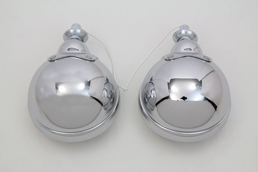 Chrome FL Spotlamp Set 1960 / 1984 FL 1986 / 2017 FLST 1980 / UP FLT