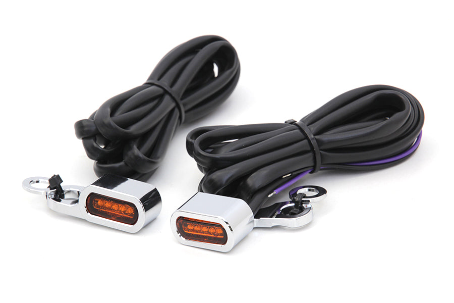 Chrome LED Turn Signal Set 2000 / 2014 FXST 2000 / 2014 FLST 1996 / 2003 XL 1999 / 2017 FXD
