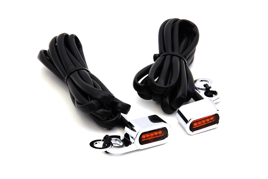 Chrome LED Turn Signal Set 2000 / 2014 FXST 2000 / 2014 FLST 1996 / 2003 XL 1999 / 2017 FXD