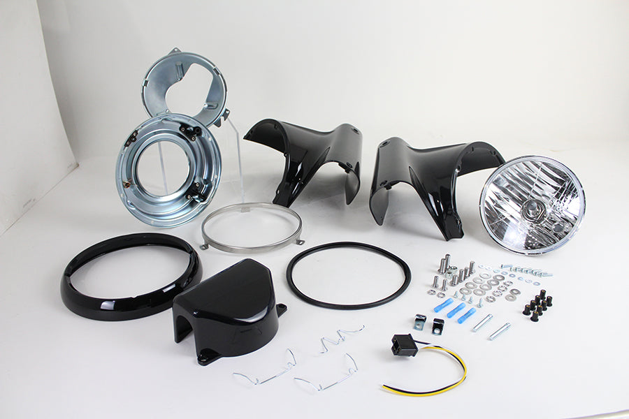 Headlamp Cowl Kit Black 1986 / 2017 FLST