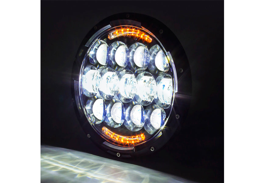 Cyron Urban 7 LED Headlamp Unit Black 1984 / UP FLT 1986 / 2013 FLST