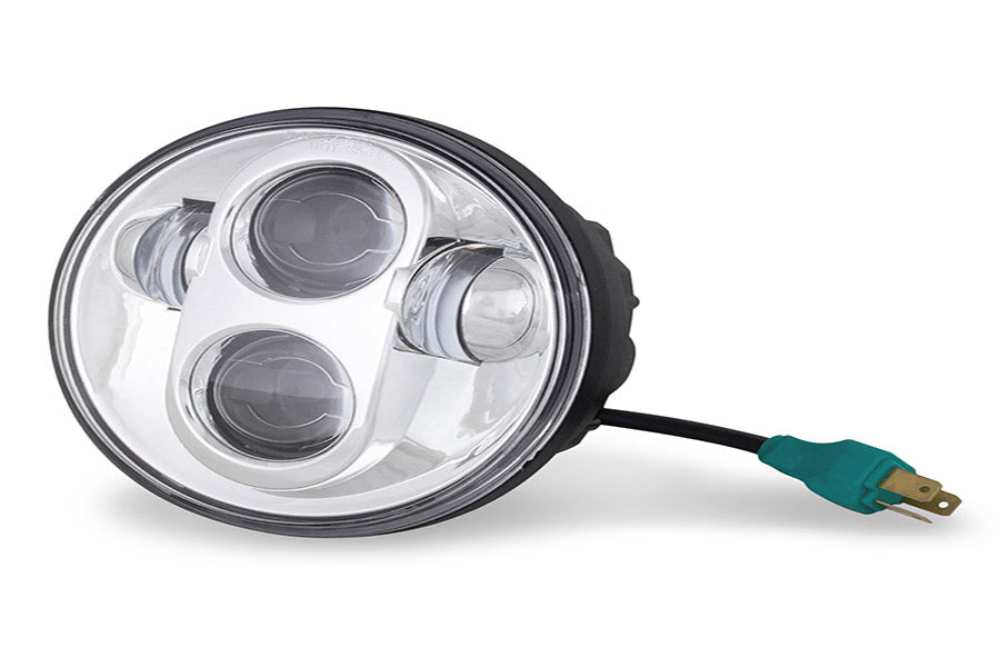 Cyron Urban 5-3/4 LED Headlamp Unit Chrome 1971 / 1984 FX 1965 / UP XL 1984 / UP FXST 1984 / 1994 FXR 1991 / 2017 FXD