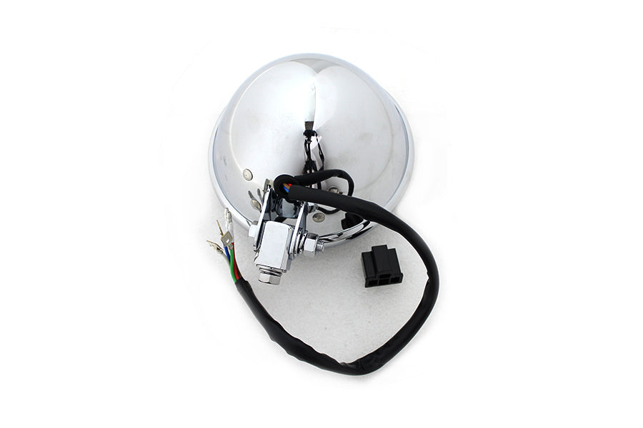 5-3/4 Bates Style LED Headlamp Chrome 0 /  All models
