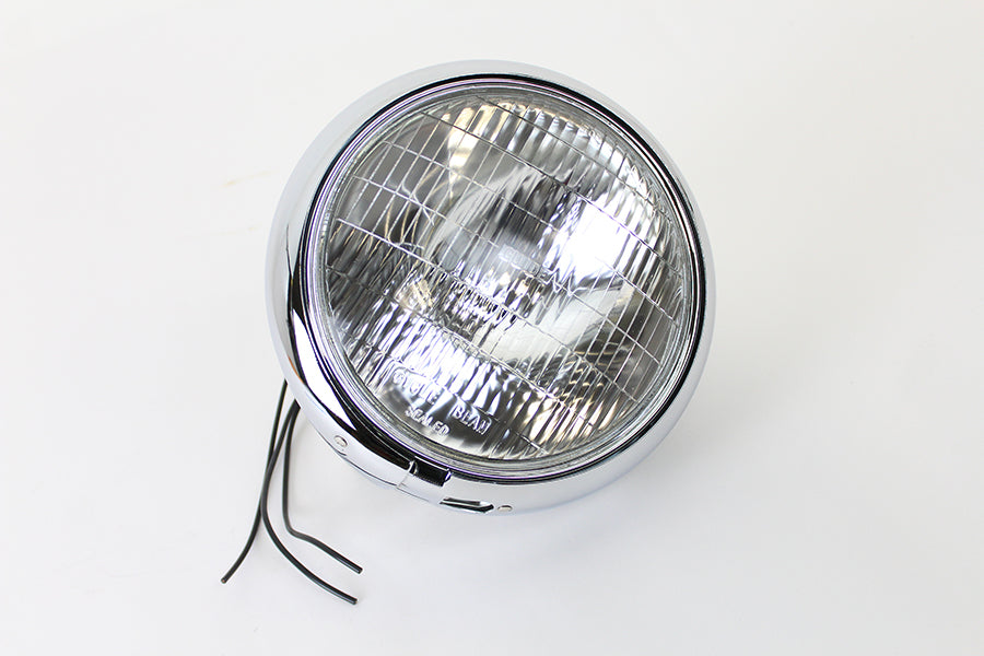 7 Round Headlamp 6 Volt 1949 / 1984 FLH