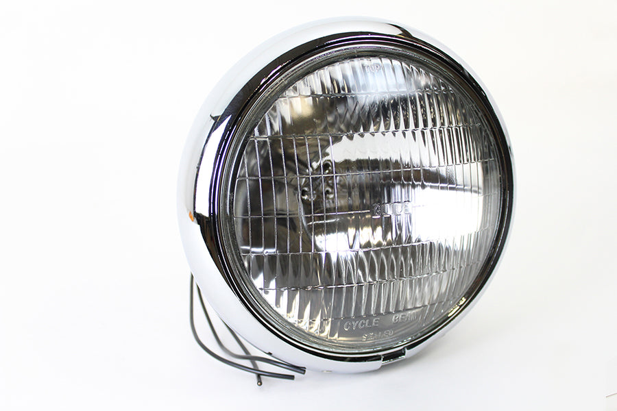 7 Round Headlamp 6 Volt 1949 / 1984 FLH