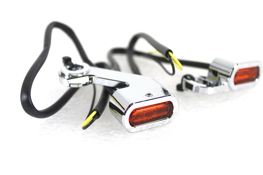 Chrome LED Turn Signal Set 2007 / 2017 FLT Mechanical Clutch2015 / 2018 FLST Mechanical Clutch2015 / 2018 FXST Mechanical Clutch