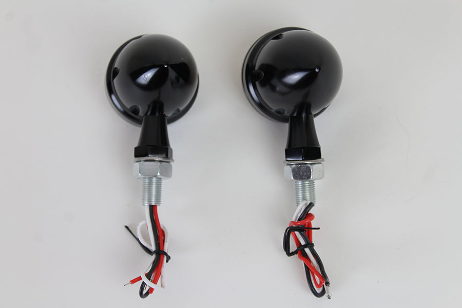 LED Bullet Turn Signal Set Black with Amber Lens 0 /  Custom application