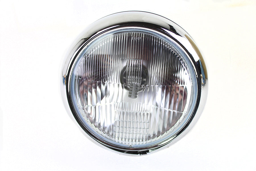 7 6 Volt LED Headlamp Black 1949 / 1959 FL