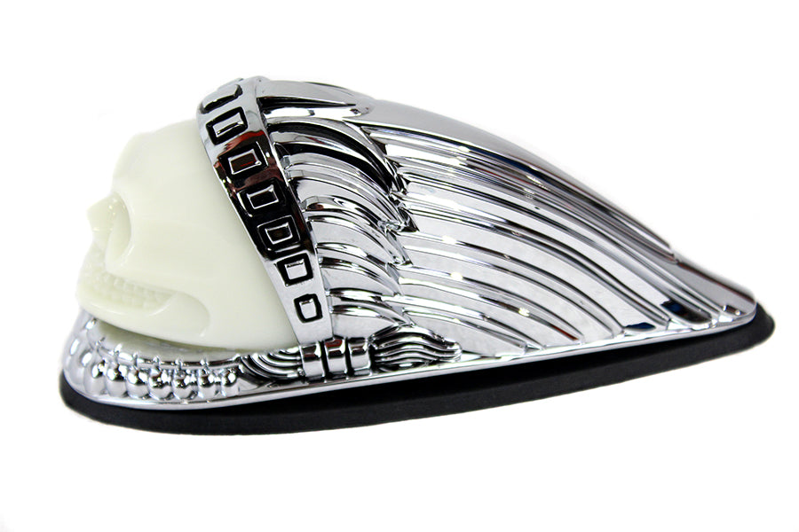 Skull Head Fender Ornament Chrome 0 /  Custom application