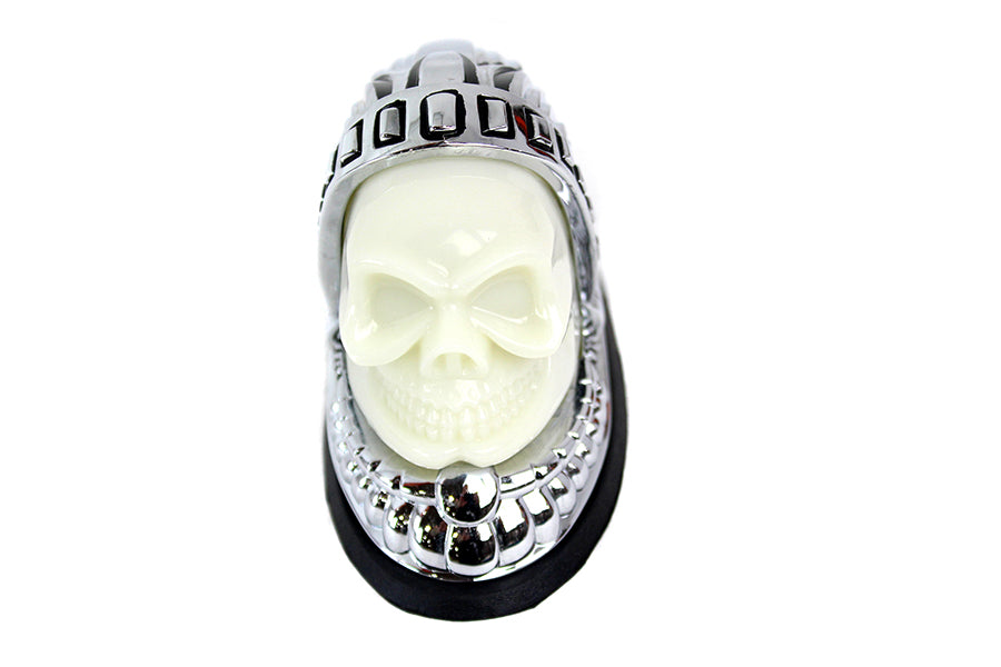 Skull Head Fender Ornament Chrome 0 /  Custom application