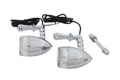 Bullet Turn Signal Set with Headlamp Mount 0 /  Custom application
