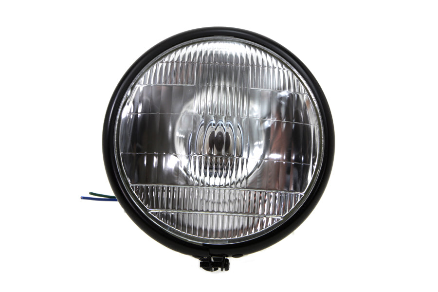 6-1/2" Black Round Headlamp Assembly 0 /  Custom application