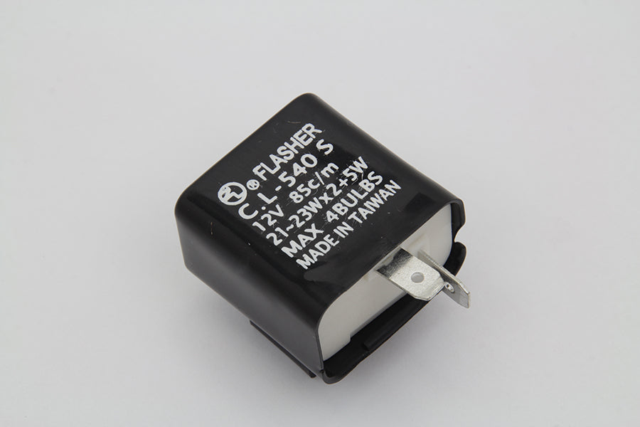 12 Volt 2 Pin Flasher Unit 1964 / 1984 FL 1973 / 1995 XL 1973 / 1984 FX 1982 / 1984 FXR 1985 / 1990 FXR 1984 / 1990 FLST 1984 / 1990 FXST