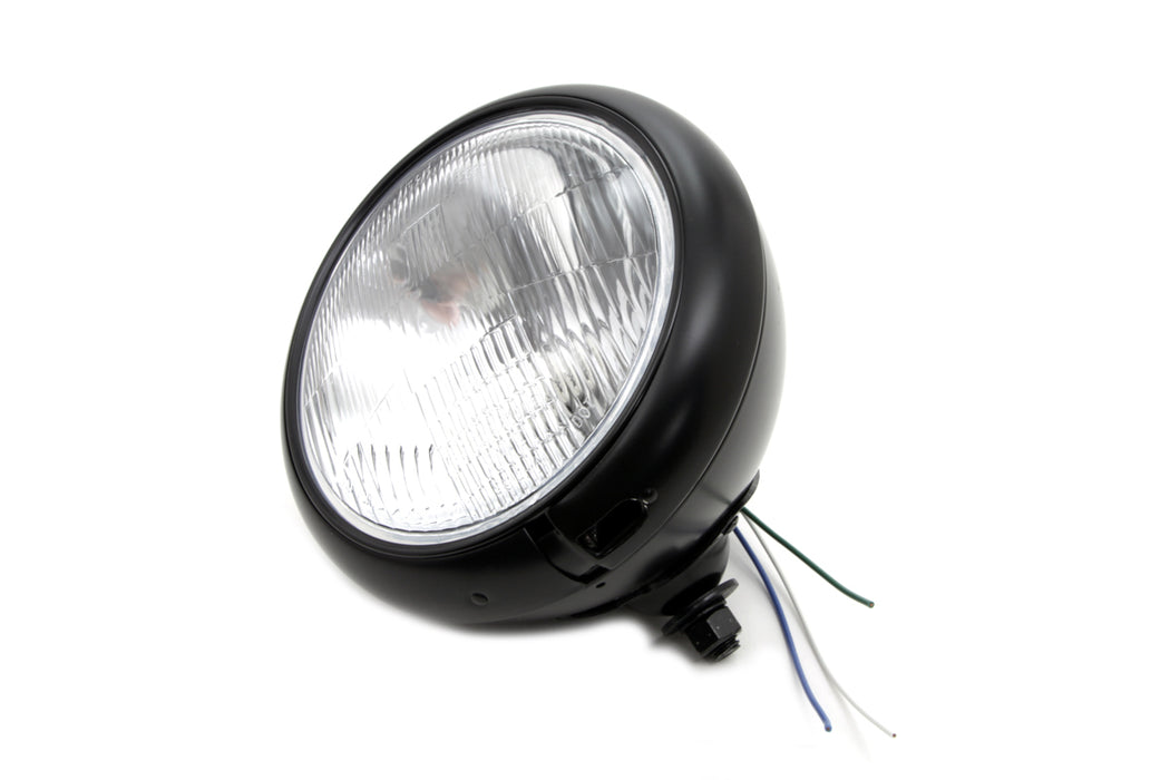 7 Headlamp Assembly H-4 Type Black 1949 / 1959 FL