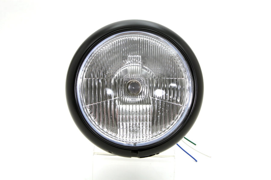 7 Headlamp Assembly H-4 Type Black 1949 / 1959 FL