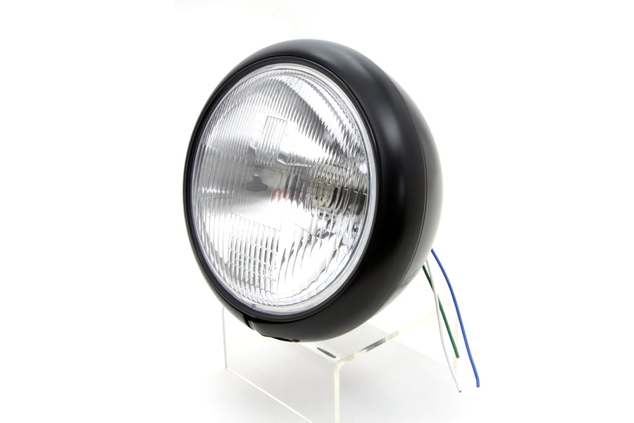 7 Headlamp Assembly H-4 Type Black 1949 / 1959 FL