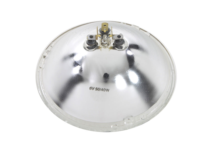 7 Round 6 Volt Headlamp Sealed Beam Bulb 1949 / 1959 FL