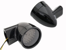 Load image into Gallery viewer, Black Revox Bullet Style LED Turn Signal Lamp Kit 1994 / 2013 FLH 1998 / 2013 FLT 1996 / UP FLST