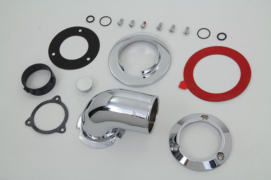 Heavy Breather Air Cleaner Kit Chrome 2008 / 2016 FLHR 2008 / 2016 FLHX 2008 / 2016 FLHTK 2008 / 2016 FLHTC 2016 / 2017 FXD 2016 / 2017 FXST