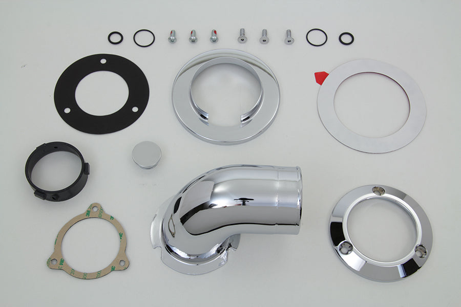 Heavy Breather Air Cleaner Kit Chrome 2008 / 2016 FLHR 2008 / 2016 FLHX 2008 / 2016 FLHTK 2008 / 2016 FLHTC 2016 / 2017 FXD 2016 / 2017 FXST