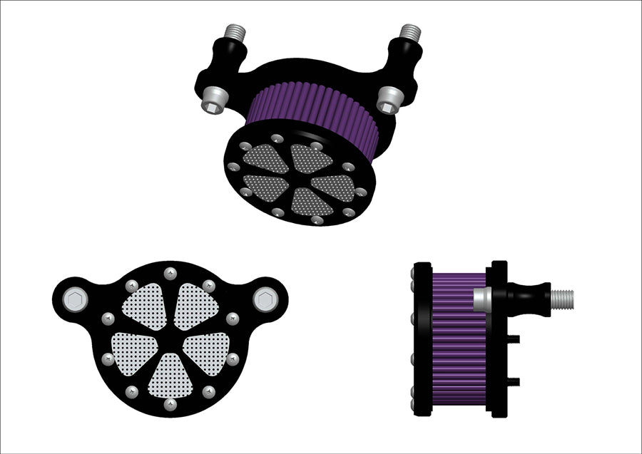 Wyatt Gatling Air Cleaner Kit Black 2008 / 2016 FLT