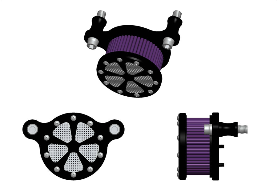 Wyatt Gatling Air Cleaner Kit Chrome 2008 / 2016 FLT