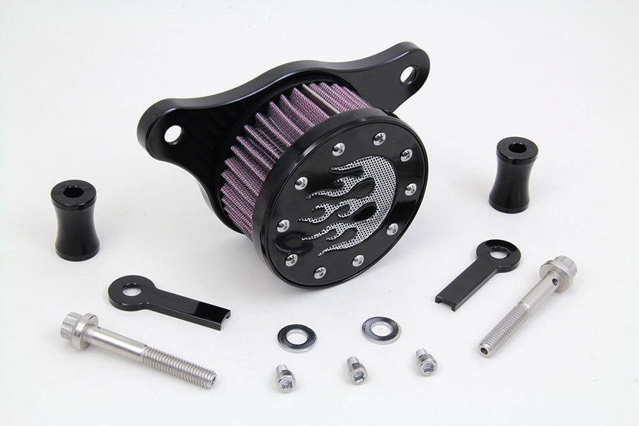 Wyatt Gatling Air Cleaner Kit Black 2001 / 2015 FXST 2001 / 2015 FLST 2000 / 2017 FXD 2000 / 2007 FLT