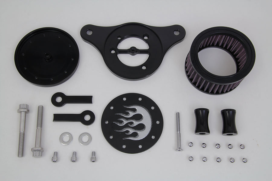 Wyatt Gatling Air Cleaner Kit Black 2001 / 2015 FXST 2001 / 2015 FLST 2000 / 2017 FXD 2000 / 2007 FLT