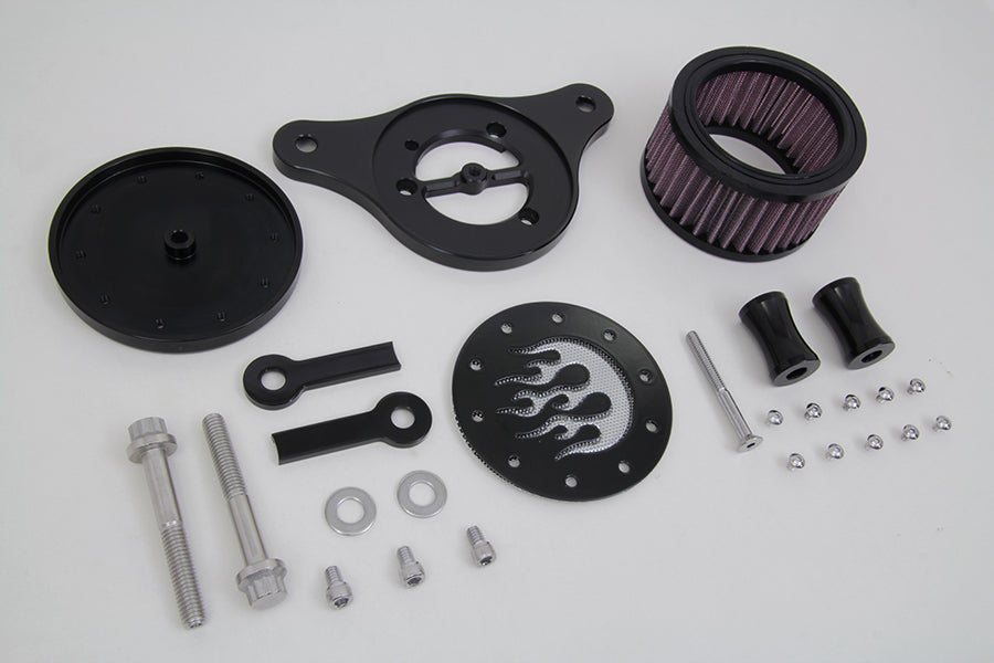 Wyatt Gatling Air Cleaner Kit Black 2001 / 2015 FXST 2001 / 2015 FLST 2000 / 2017 FXD 2000 / 2007 FLT