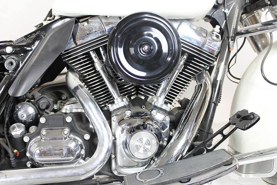 8 Round Air Cleaner Kit Black 2008 / 2016 FLH