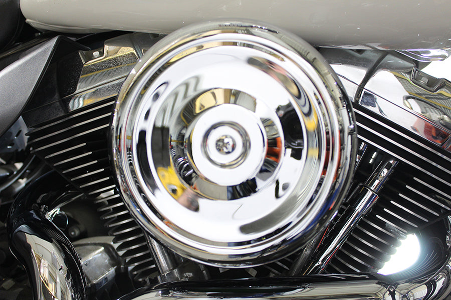 8 Round Air Cleaner Kit Chrome 2008 / 2016 FLH