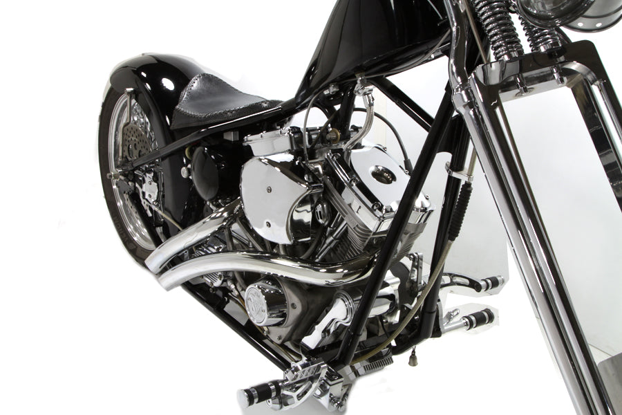 Wyatt Gatling Scoop Air Cleaner Cover Chrome 0 /  Custom application for S&S E" carburetors"