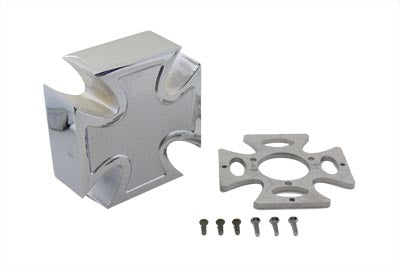 Chrome Maltese Air Cleaner Cover 0 /  Custom application for Super E carburetor