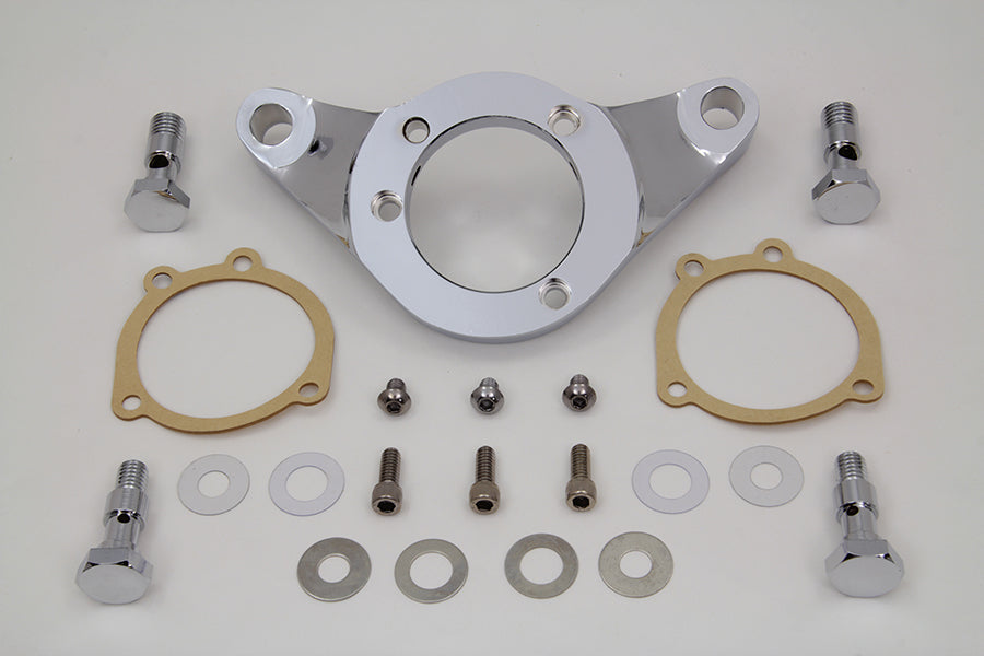 Air Cleaner Bracket Kit Chrome Billet 1993 / 2015 FXST with carburetor or EFI1993 / 2015 FLST with carburetor or EFI1993 / 2017 FXD with carburetor or EFI1993 / 2007 FLT with carburetor or EFI