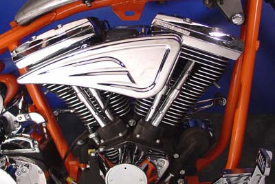 Sweeper Air Cleaner Chrome Billet 1990 / 2015 FXST 1990 / 2015 FLST 1990 / 2007 FLT 1990 / 1994 FXR 1991 / 2017 FXD 1988 / 2006 XL