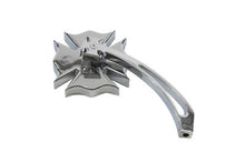 Load image into Gallery viewer, Chrome Firefighter Mirror with Billet Maltese Stem 1965 / UP All models for left or right side application