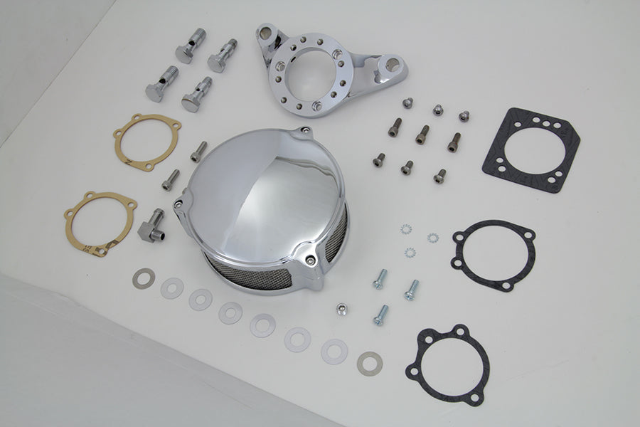 Chrome Wyatt Gatling Air Cleaner Assembly 1993 / 2007 FXST 1993 / 2007 FXD