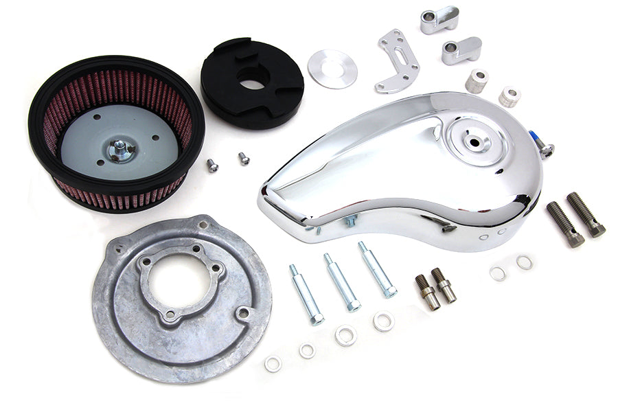 Wyatt Gatling Tear Drop Air Cleaner Kit Chrome 1991 / UP XL