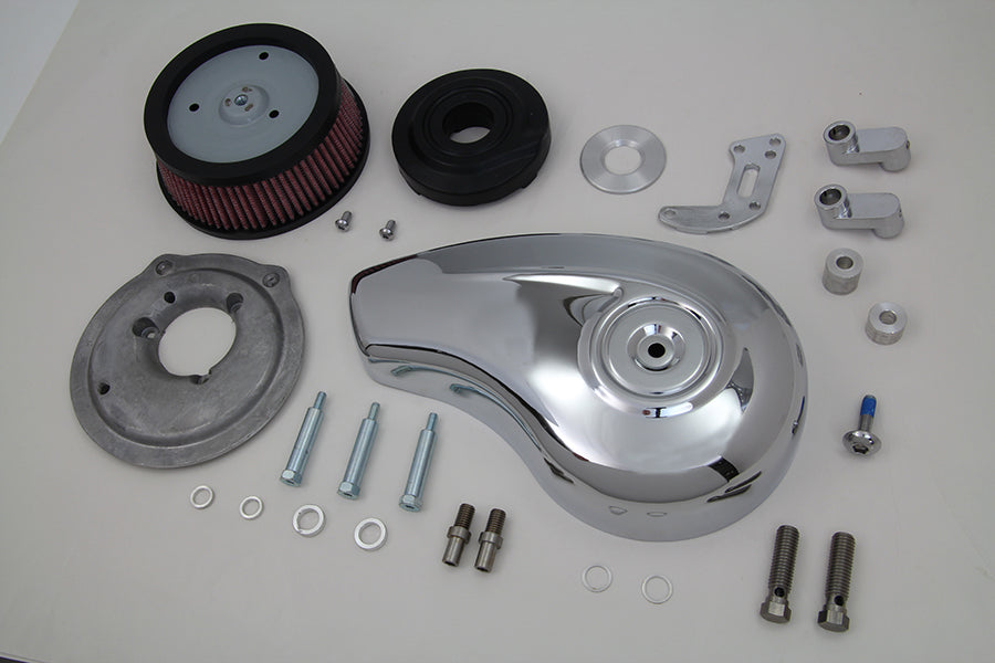 Wyatt Gatling Tear Drop Air Cleaner Kit Chrome 1991 / UP XL