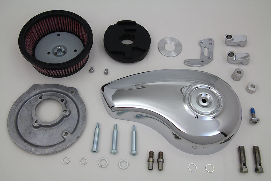 Wyatt Gatling Tear Drop Air Cleaner Kit Chrome 1991 / UP XL